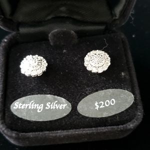 Real diamond earrings